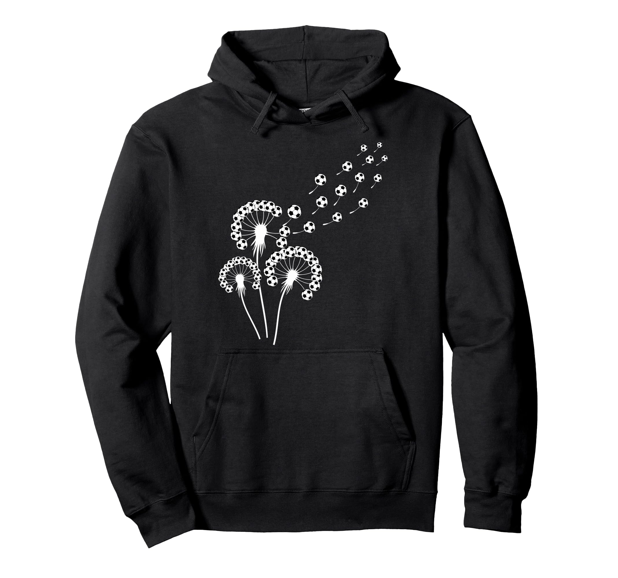 Dandelion Soccer Ball Stuff Soccer Player Hoodie - Trendy Graphic Unisex