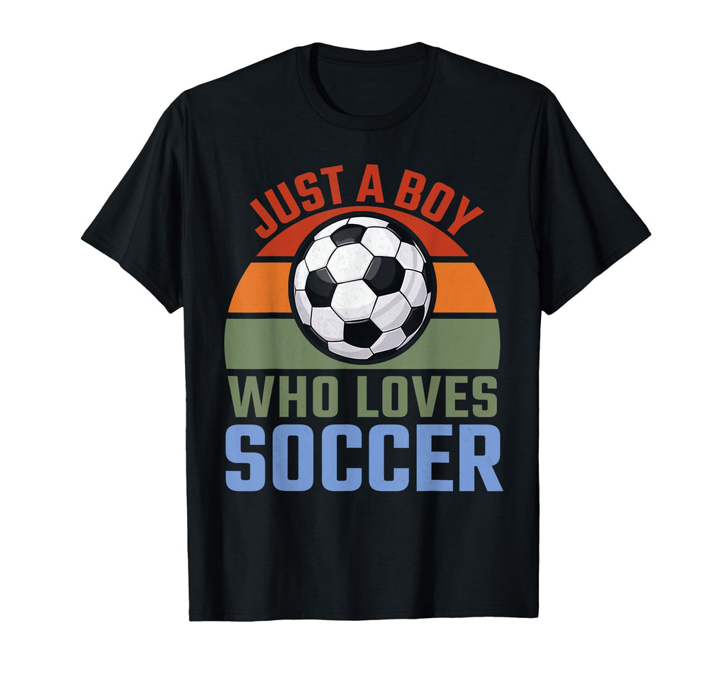 Just Who Loves Soccer Soccer Player T-Shirt - Minimalist Print Unisex