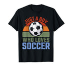 Just Who Loves Soccer Soccer Player T-Shirt - Minimalist Print Unisex