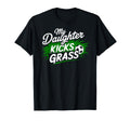 My Daughter Kick Grass Soccer Player T-Shirt - Unique Graphic for Adults