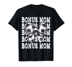 Coquette Soccer Bonus Mom Matching T-Shirt - Aesthetic Graphic for Adults