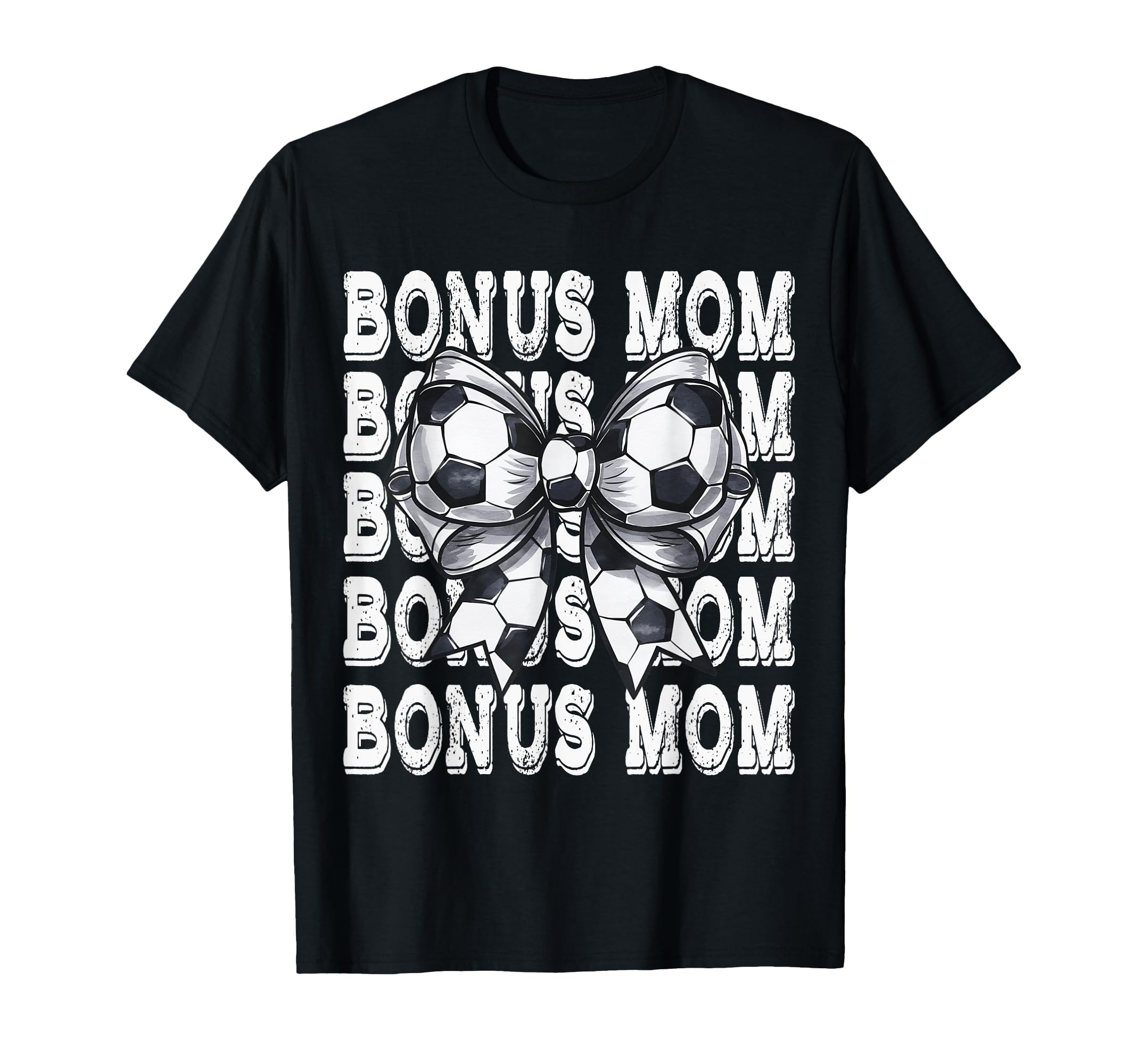 Coquette Soccer Bonus Mom Matching T-Shirt - Aesthetic Graphic for Adults