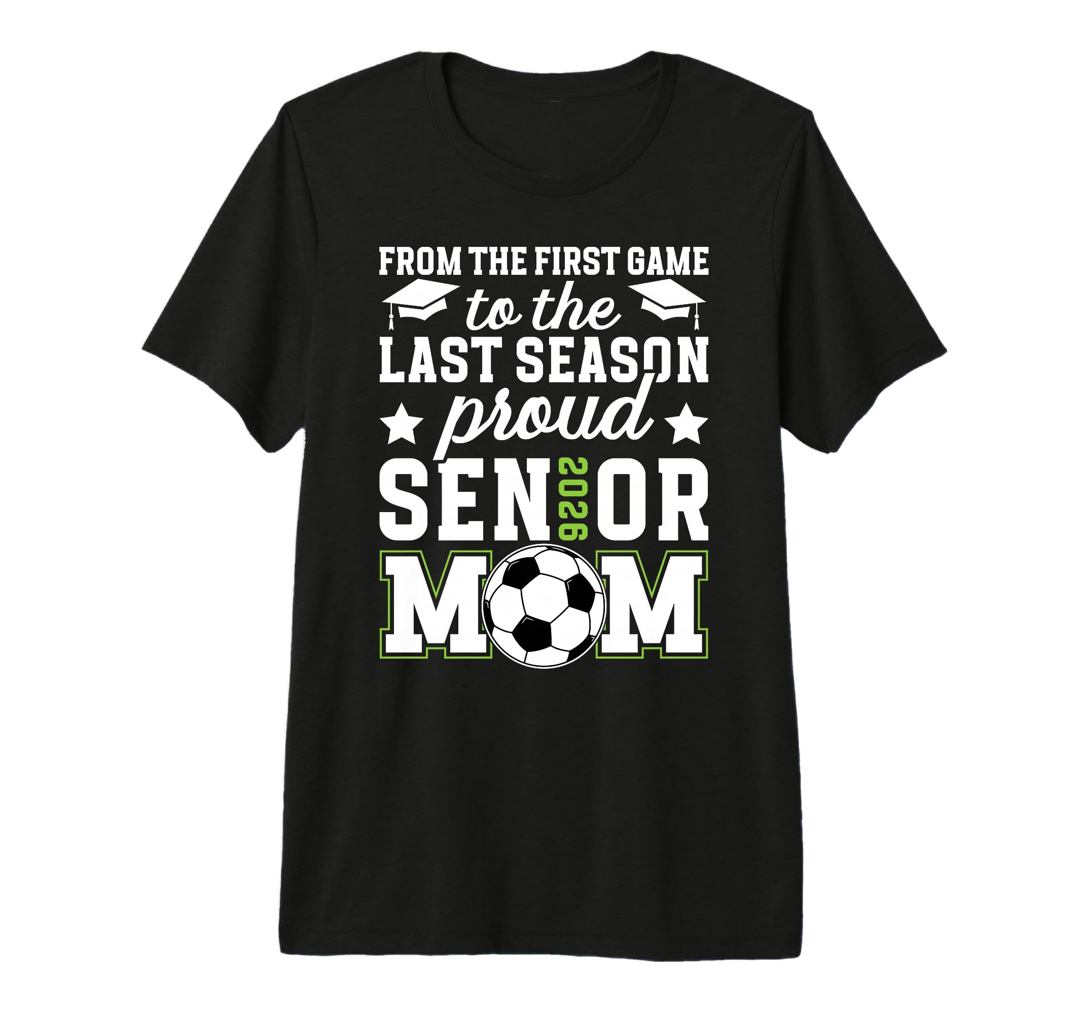 Proud Soccer Senior Mom 2026 Soccer T-Shirt - Unique Graphic Men Women