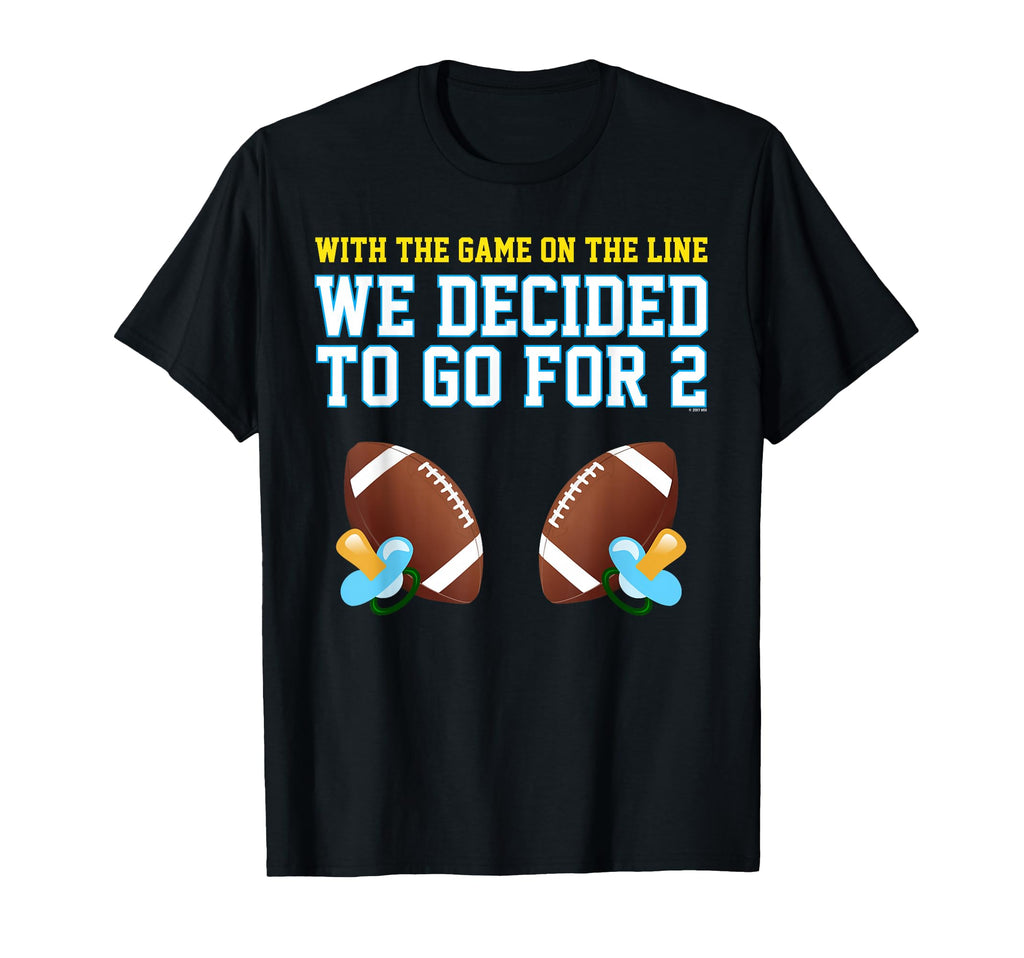 Dad Twins Mom Twins Football T-Shirt - Trendy Graphic Unisex