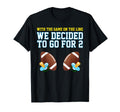 Dad Twins Mom Twins Football T-Shirt - Trendy Graphic Unisex