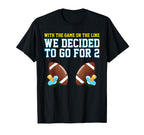 Dad Twins Mom Twins Football T-Shirt - Trendy Graphic Unisex