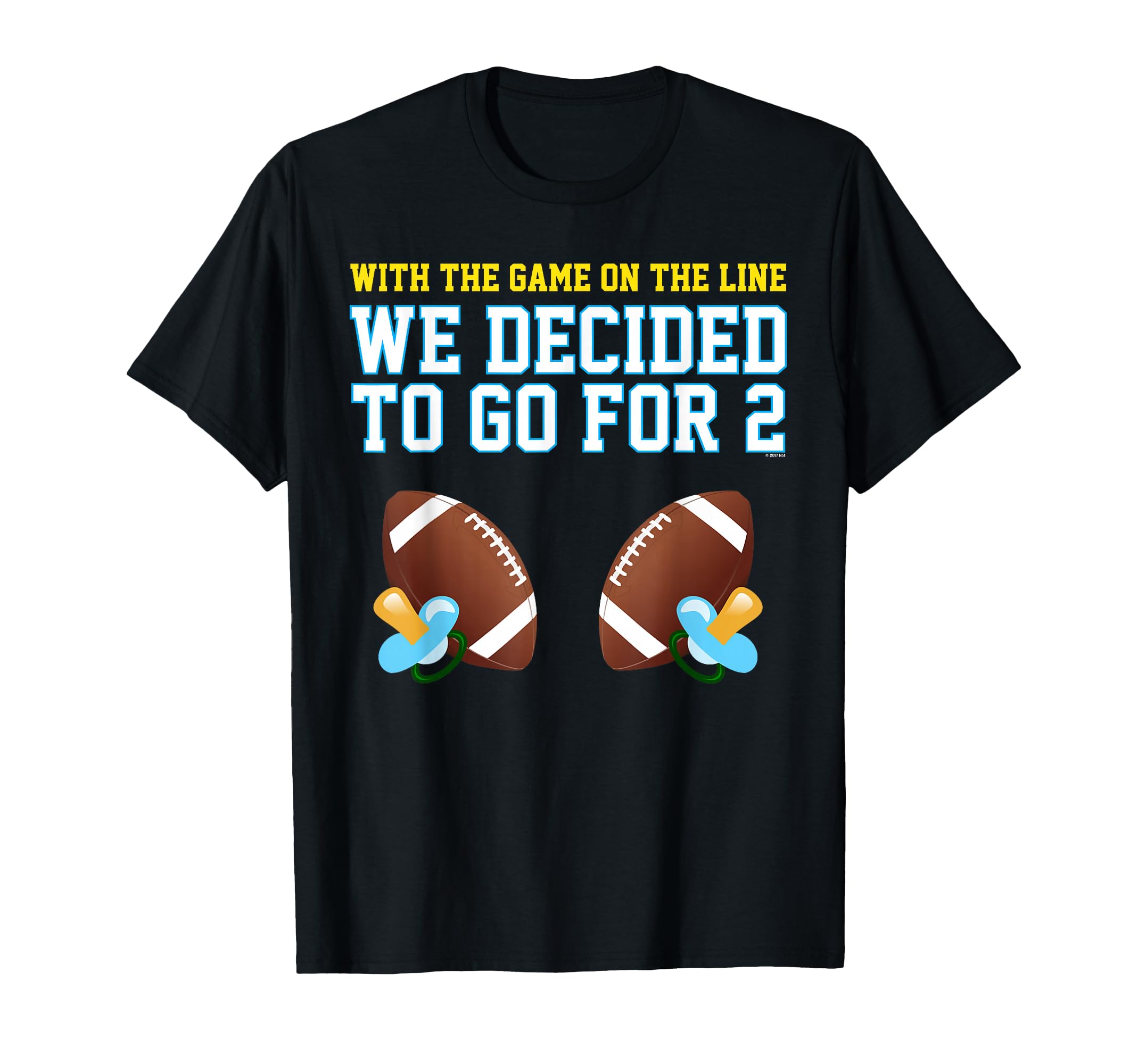 Dad Twins Mom Twins Football T-Shirt - Trendy Graphic Unisex