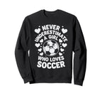 Soccer Players Soccer Soccer Sweatshirt - Streetwear Style for Adults