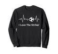 Moms I Love Striker Heartbeat Sweatshirt - Custom Art Print for Adults