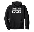 Just Who Loves Soccer Soccer Lover Hoodie - Novelty Apparel for Adults