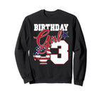 3Rd Birthday Party Patriotic Sweatshirt - Fun Novelty Design Men Women