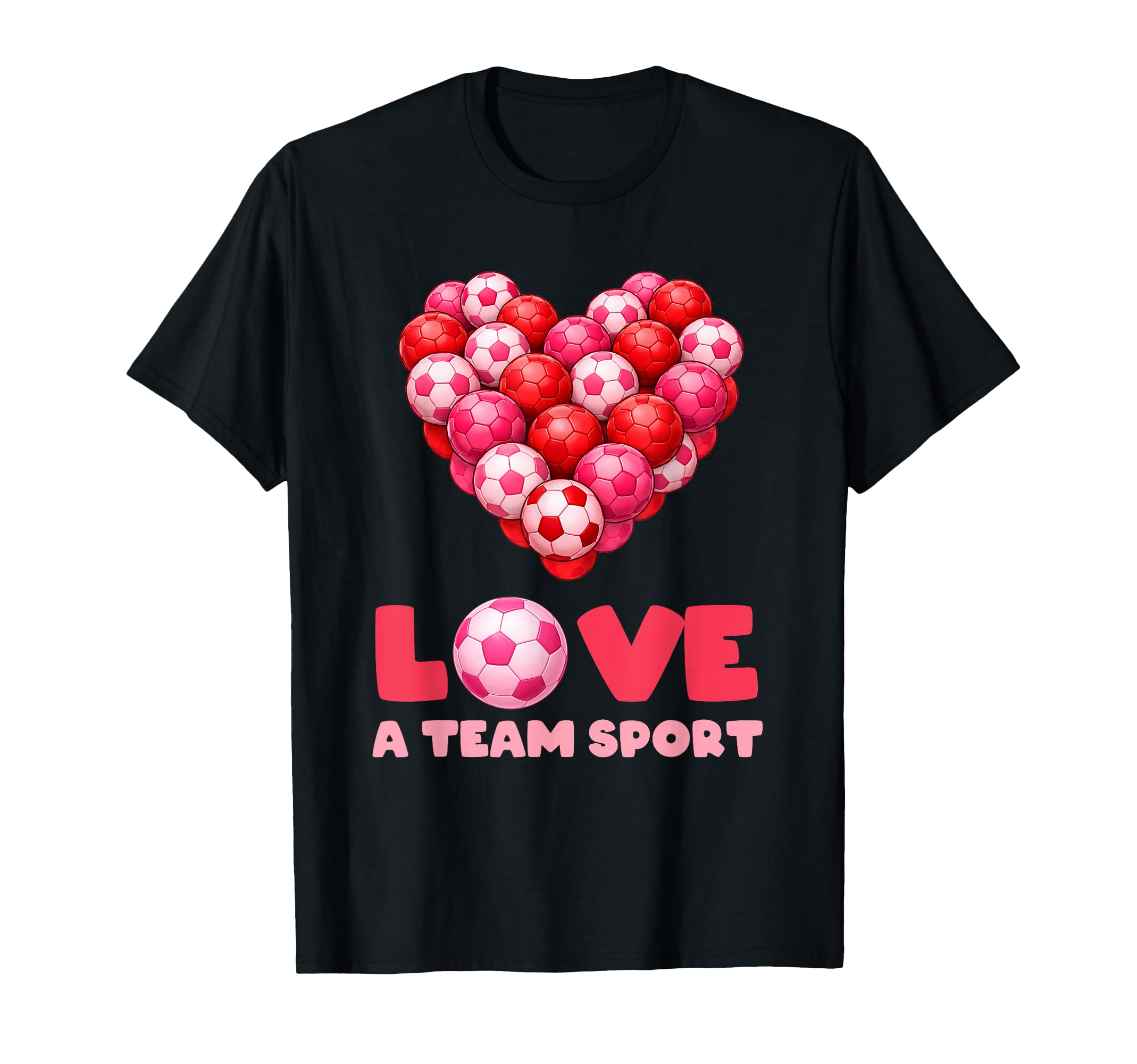 Love Team Sport Funny Soccer Valentine T-Shirt - Unique Graphic Unisex