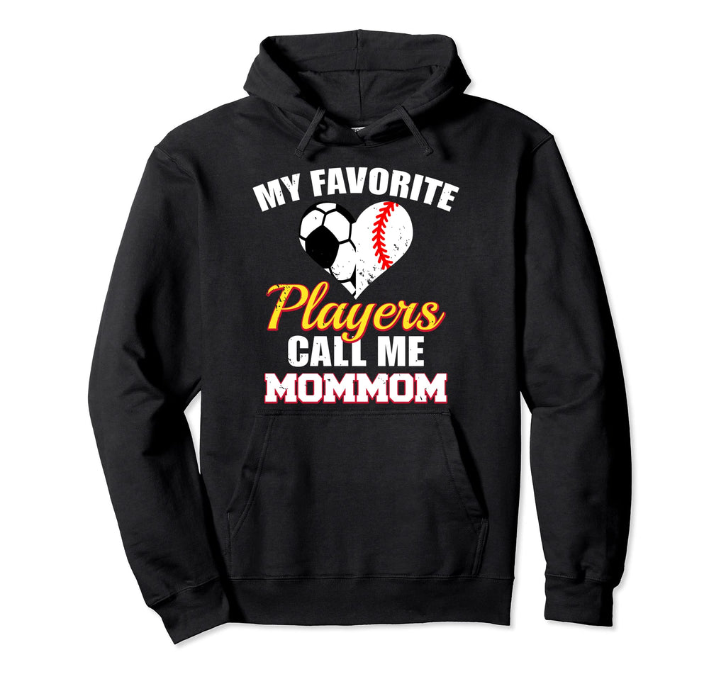 My Favorite Players Call Me Mommom Hoodie - Unique Graphic for Adults