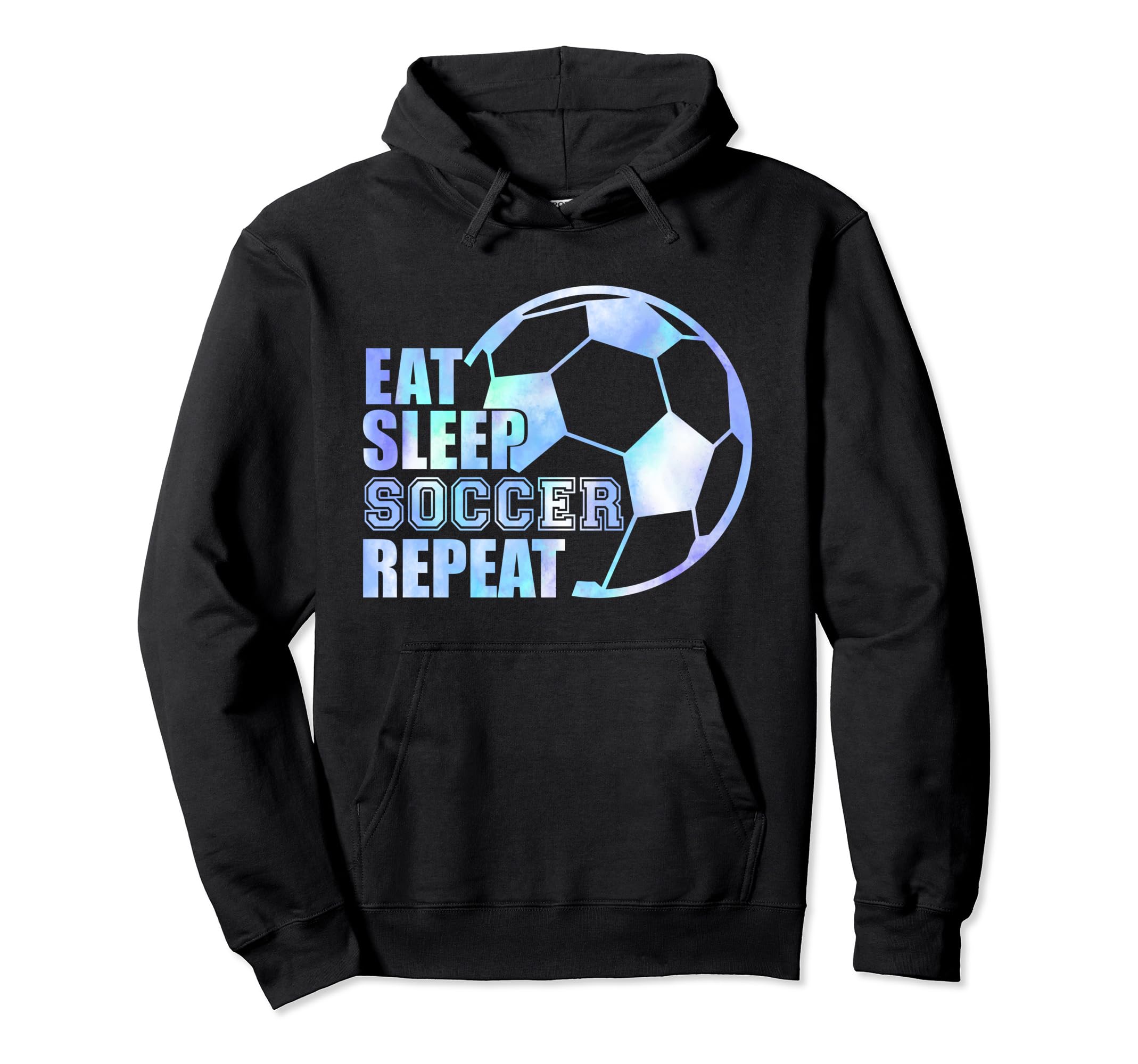 Eat Sleep Soccer Repeat Sport Soccer Hoodie - Trendy Graphic for Adults