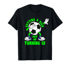 13 Year Old Happy 13Th Birthday Soccer T-Shirt - Trendy Graphic for Adults