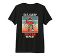 Fox Eat Sleep Soccer Repeat Grunge T-Shirt - Custom Art Print for Adults