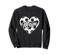 Game Day Team Sports Heart Mothers Sweatshirt - Minimalist Print Unisex