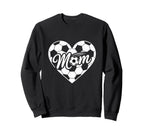 Game Day Team Sports Heart Mothers Sweatshirt - Minimalist Print Unisex