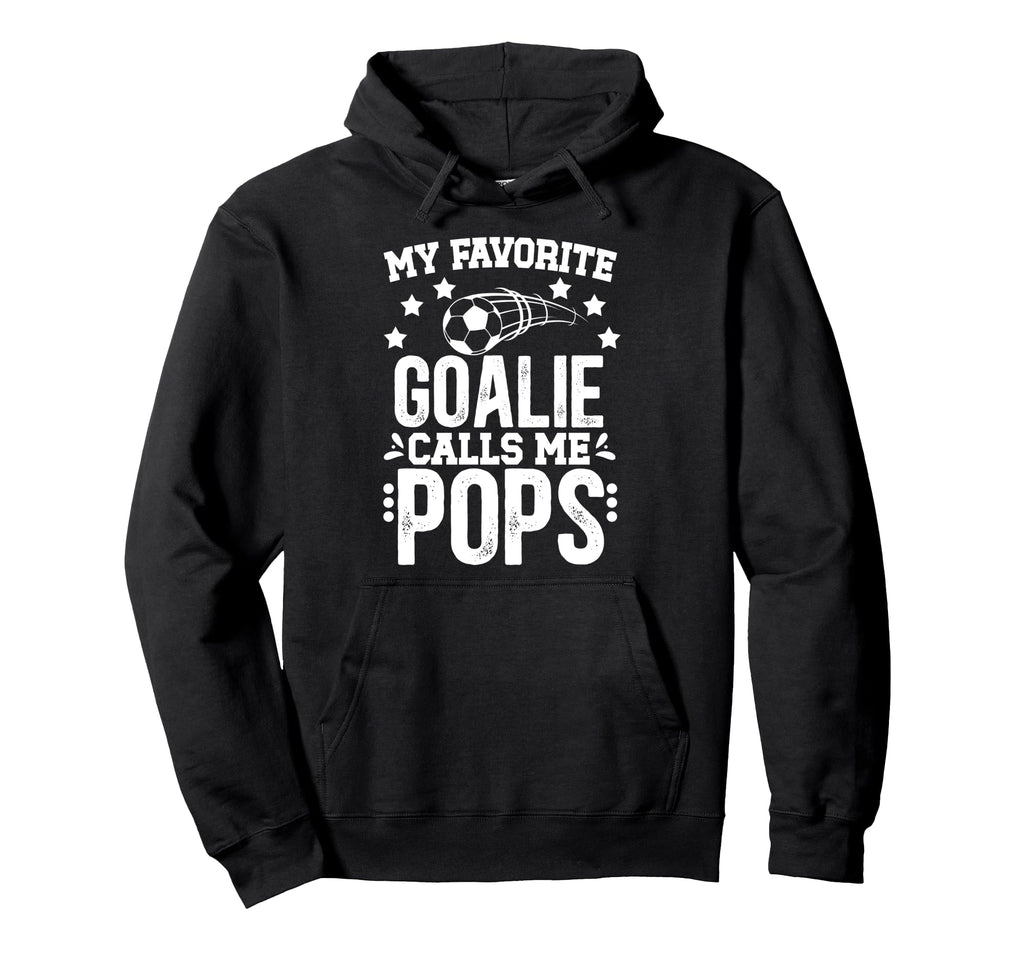 My Favorite Soccer Goalie Pops Soccer Hoodie - Minimalist Print for Adults