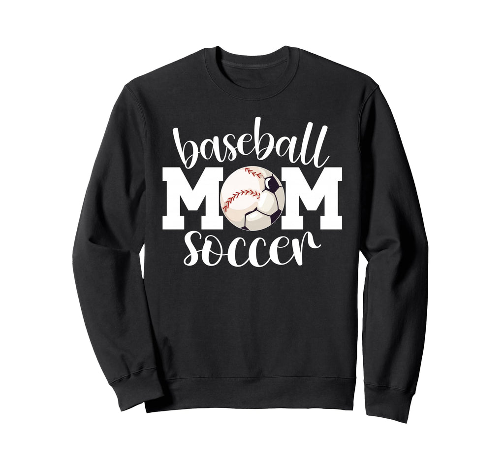 Soccer Baseball Mom Ballers Baseball Sweatshirt - Graphic Print Men Women