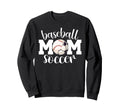 Soccer Baseball Mom Ballers Baseball Sweatshirt - Graphic Print Men Women