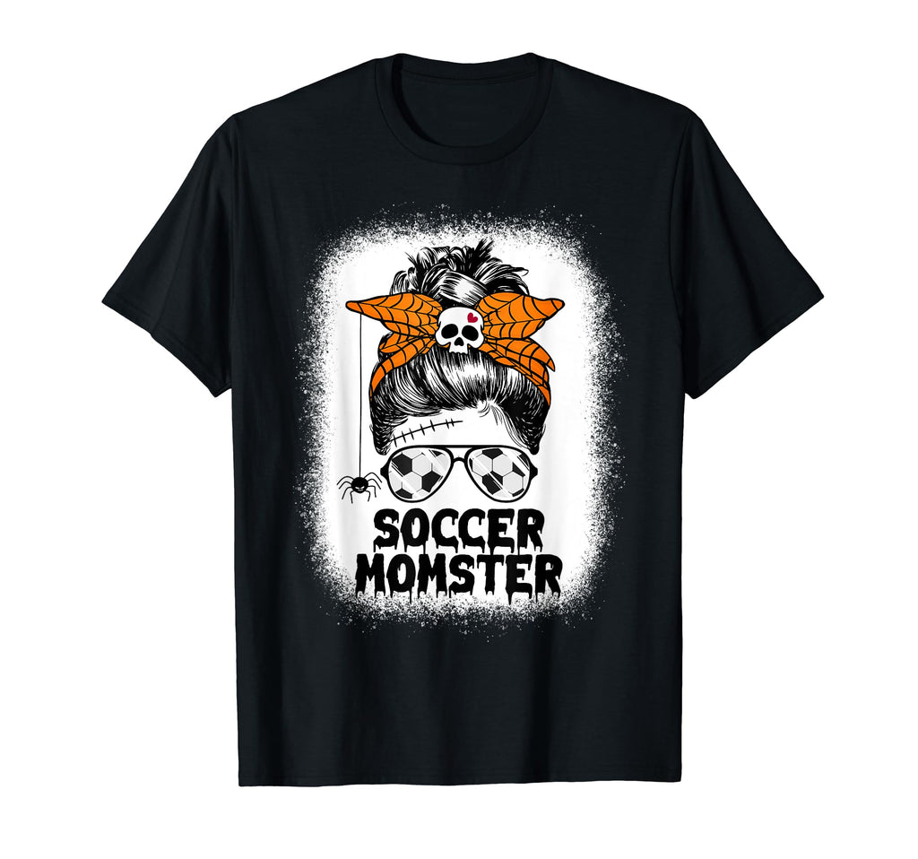 Soccer Mom Life Messy Bun T-Shirt - Fun Novelty Design for Adults