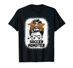 Soccer Mom Life Messy Bun T-Shirt - Fun Novelty Design for Adults