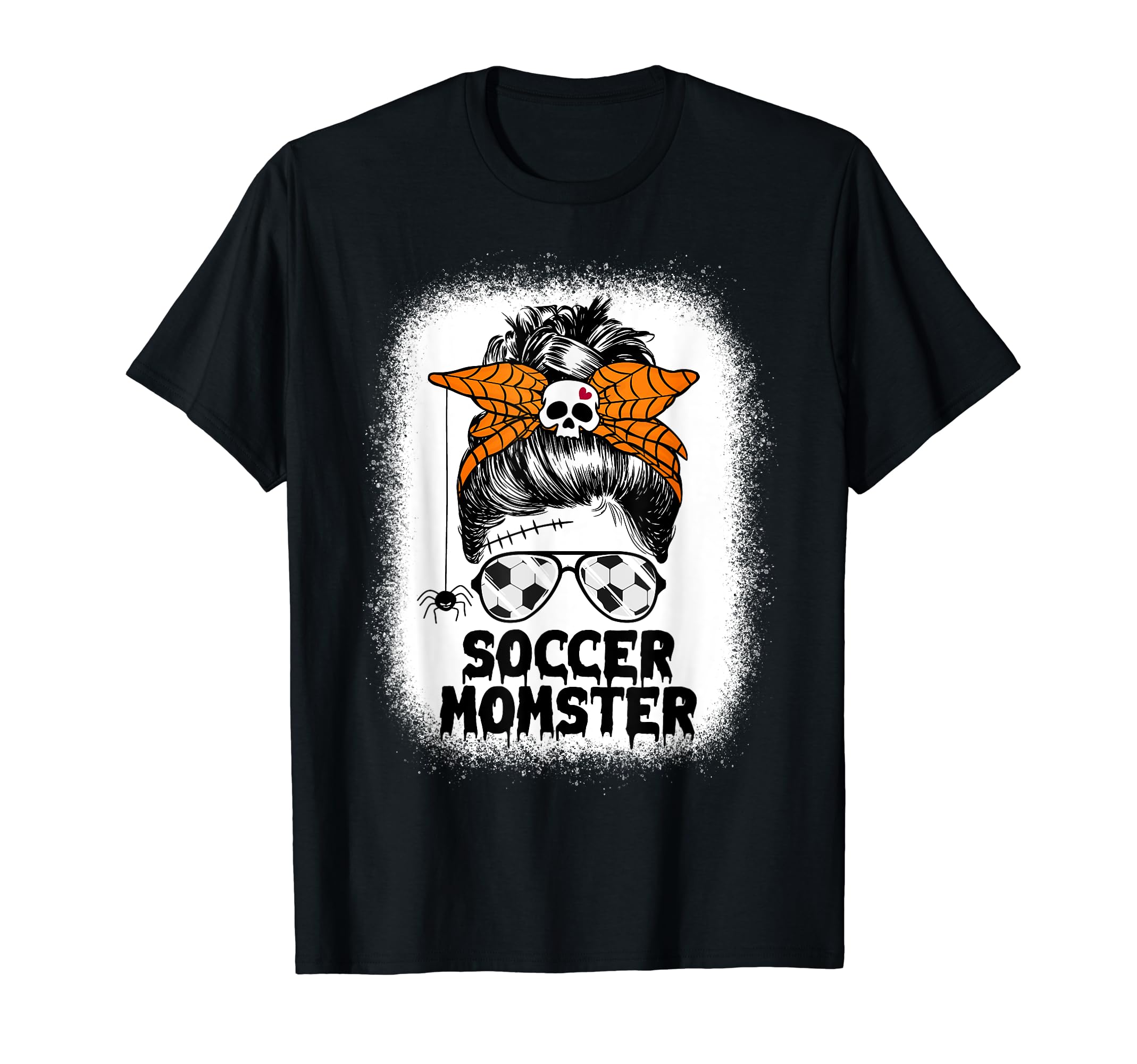 Soccer Mom Life Messy Bun T-Shirt - Fun Novelty Design for Adults