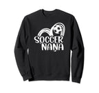 Soccer Nana Heart Grandma Nana Sweatshirt - Custom Art Print for Adults