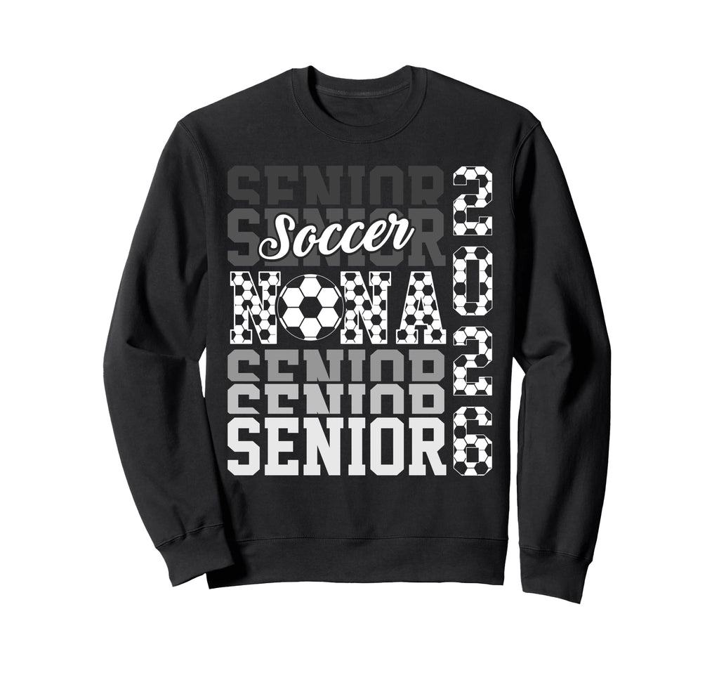 2026 Soccer Senior Nana Graduation Sweatshirt - Graphic Print Unisex