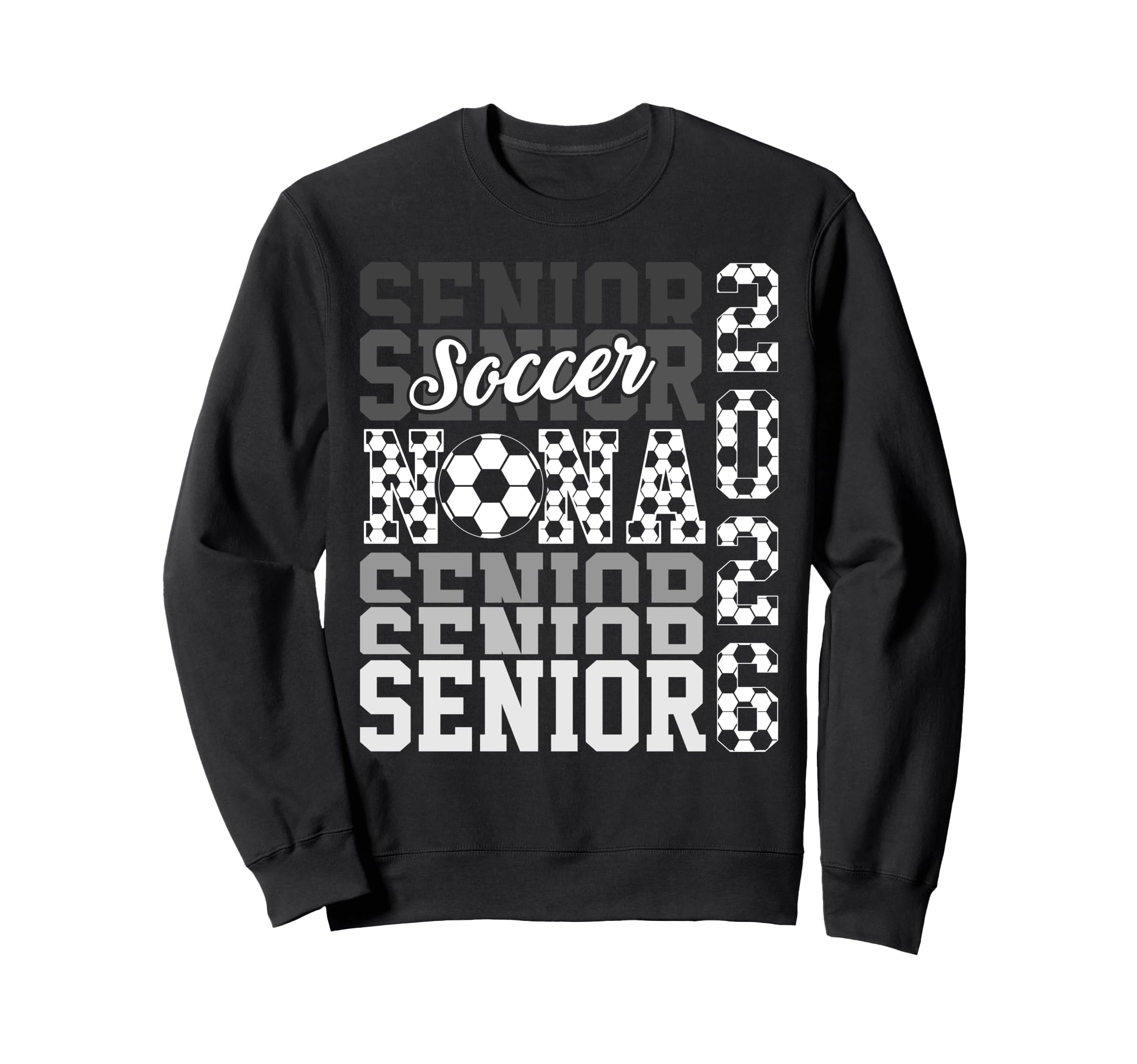 2026 Soccer Senior Nana Graduation Sweatshirt - Graphic Print Unisex