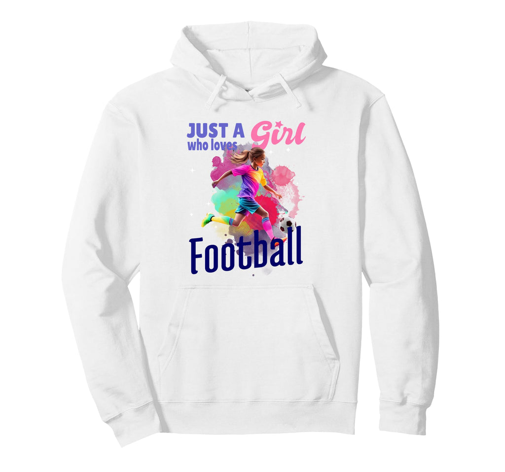 Just Who Loves Football Player Soccer Hoodie - Unique Graphic for Adults
