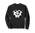 Soccer Ball Heart Christian Faith Sweatshirt - Unique Graphic for Adults