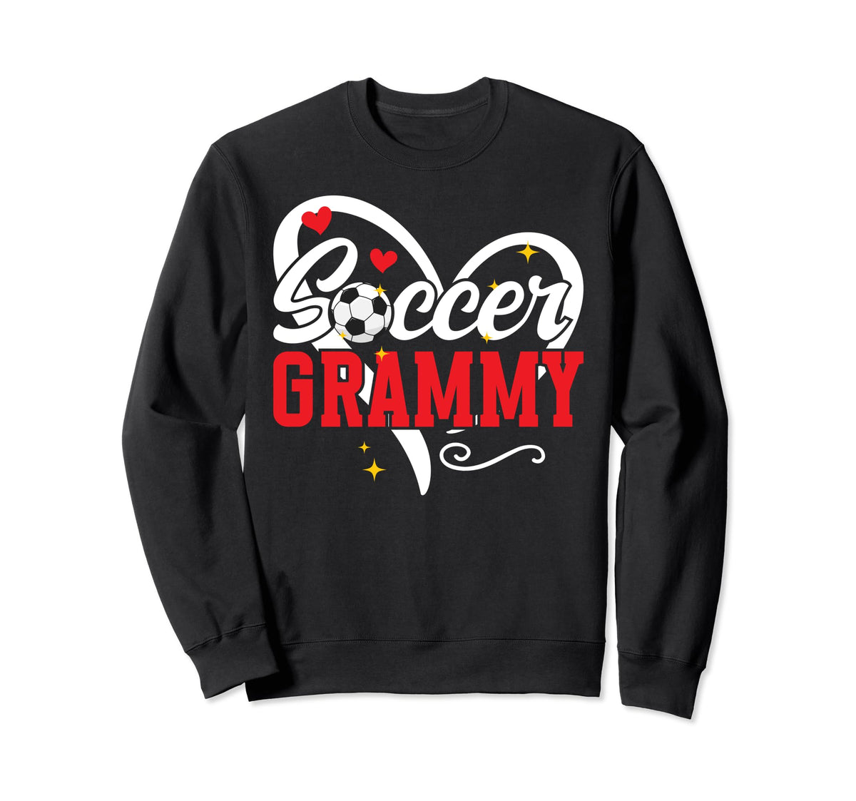 Soccer Grammy Heart Grandma Grammy Sweatshirt - Custom Art Print Unisex