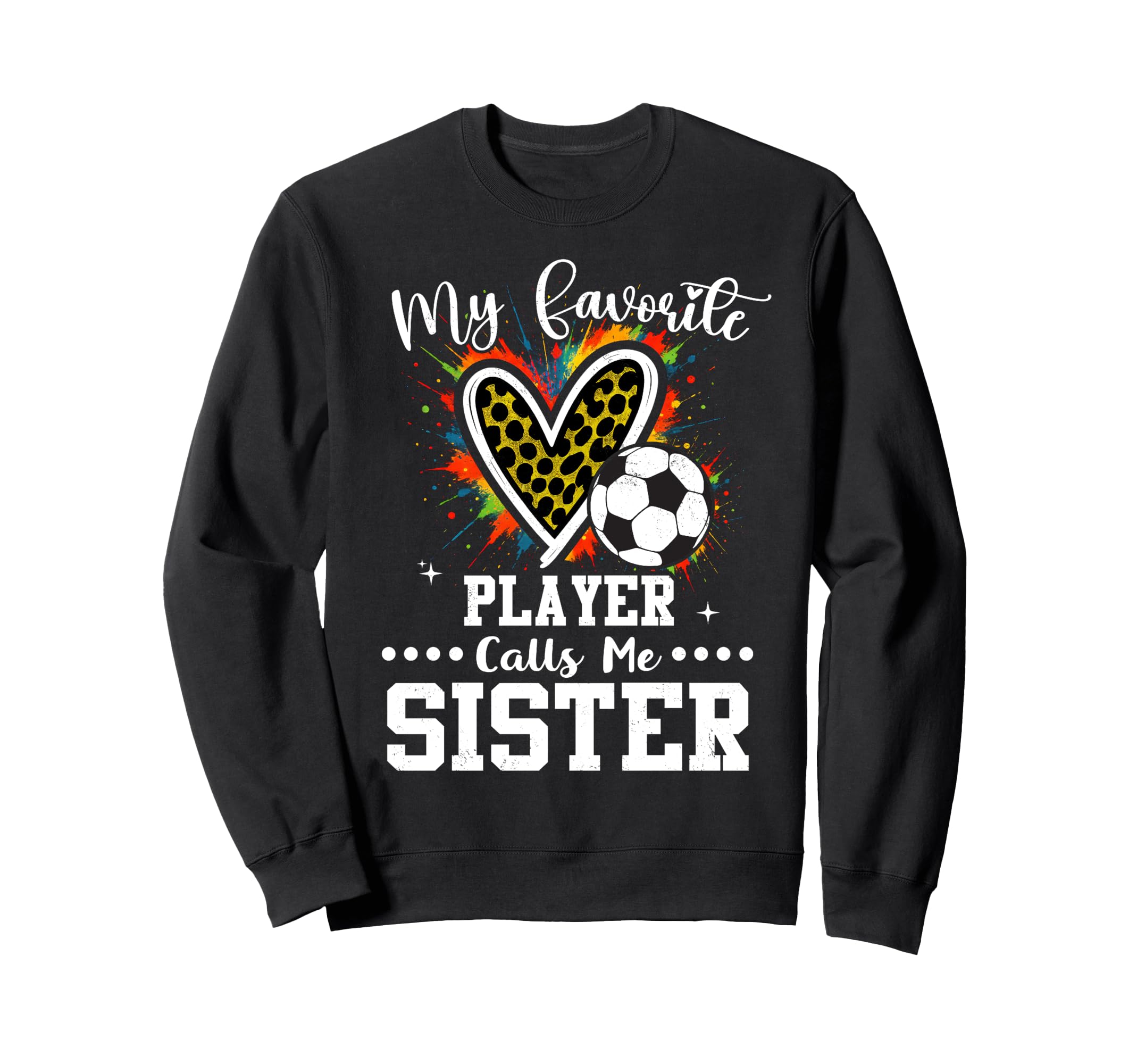 My Favorite Soccer Player Calls Sweatshirt - Minimalist Print for Adults