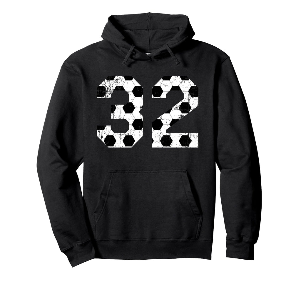 Soccer 32 Jersey Number Hoodie - Trendy Graphic Men Women