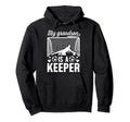 My Grandson Soccer Keeper Grandma Hoodie - Trendy Graphic for Adults