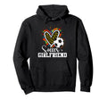 Soccer Girlfriend Leopard Heart Colorful Hoodie - Trendy Graphic for Adults