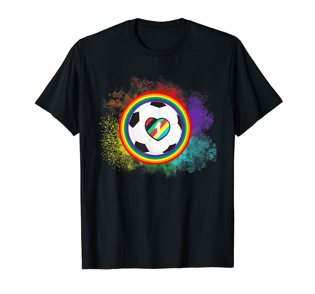 One Love Soccer Football Lgbtq T-Shirt - Casual Everyday Wear Men Women