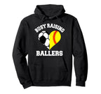 Busy Raising Ballers Soccer Softball Hoodie - Minimalist Print Men Women
