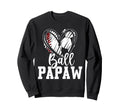 Ball Grandpa Heart Baseball Soccer Hoodie - Casual Everyday Wear Men Women
