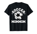 Soccer Mommom Soccer Ball Distressed T-Shirt - Novelty Apparel Unisex