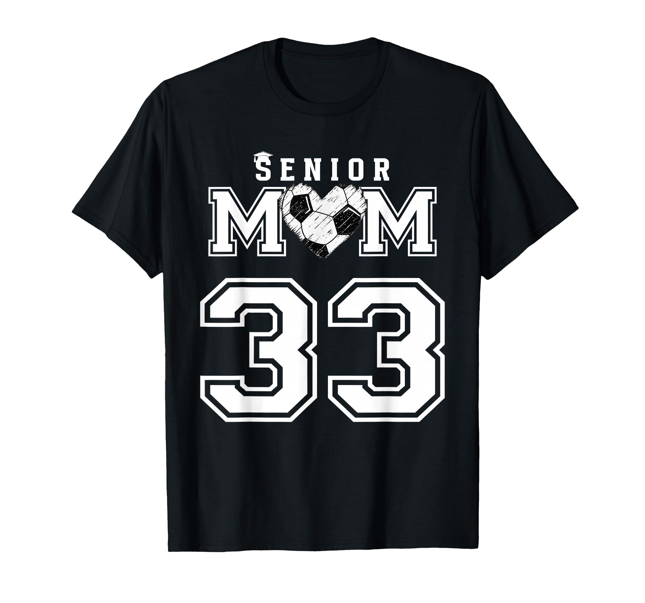 Proud Senior Soccer Mom Custom T-Shirt - Casual Everyday Wear Men Women