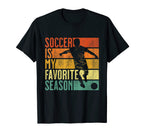 Distressed Soccer Is My Favorite T-Shirt - Fun Novelty Design Men Women