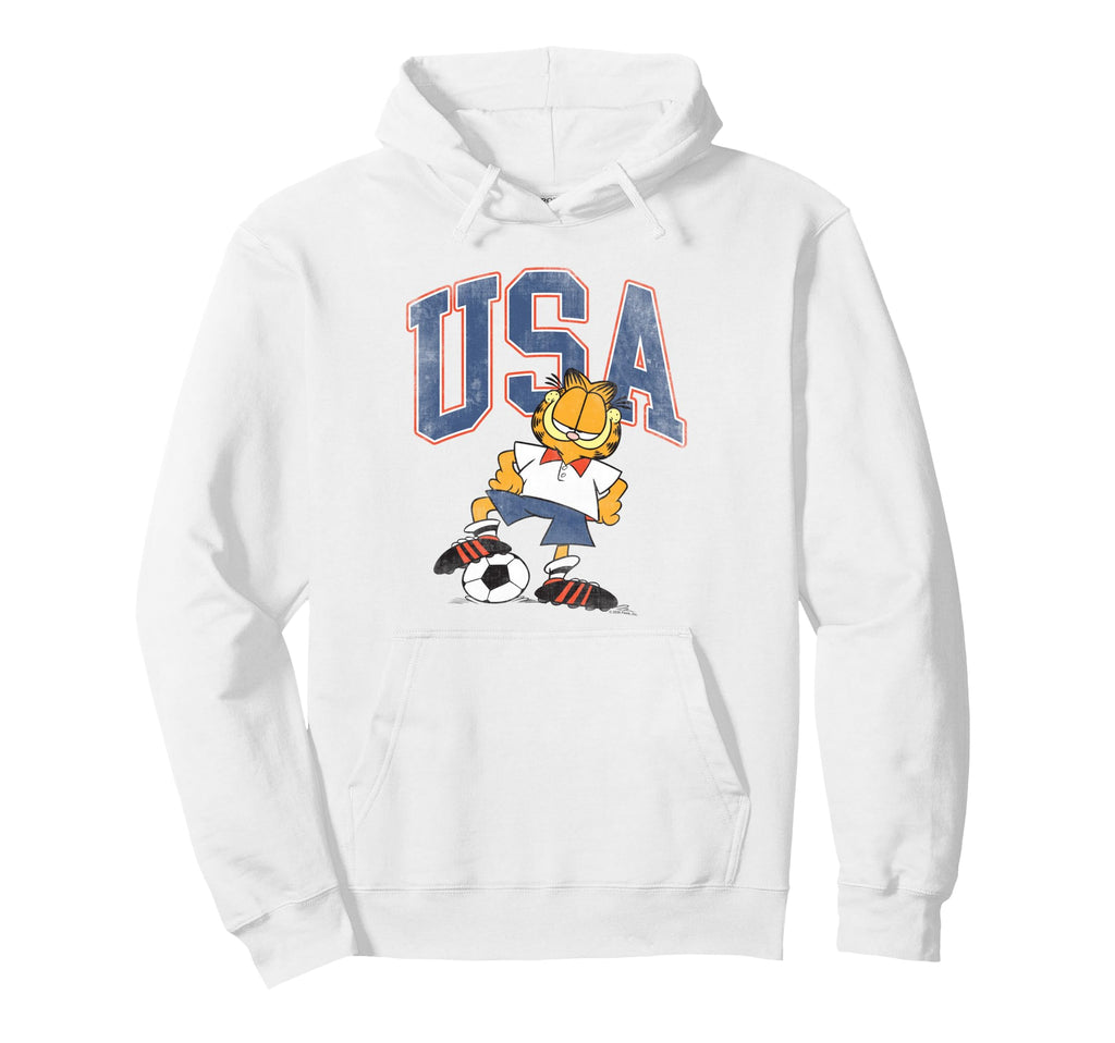 Garfield Soccer Usa Hoodie - Streetwear Style Unisex