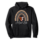 Mom Life Boho Rainbow Funny Soccer Hoodie - Custom Art Print Unisex