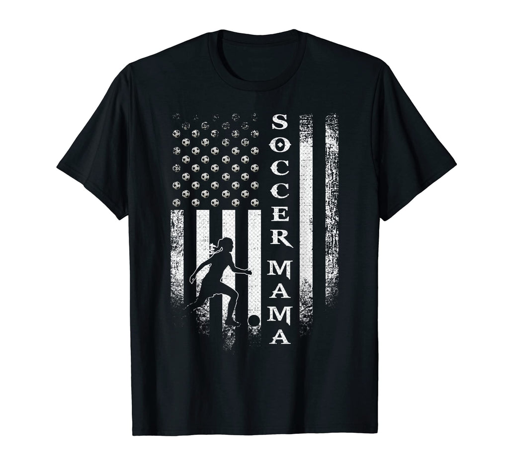 Usa American Flag Proud Soccer Mama T-Shirt - Streetwear Style Men Women