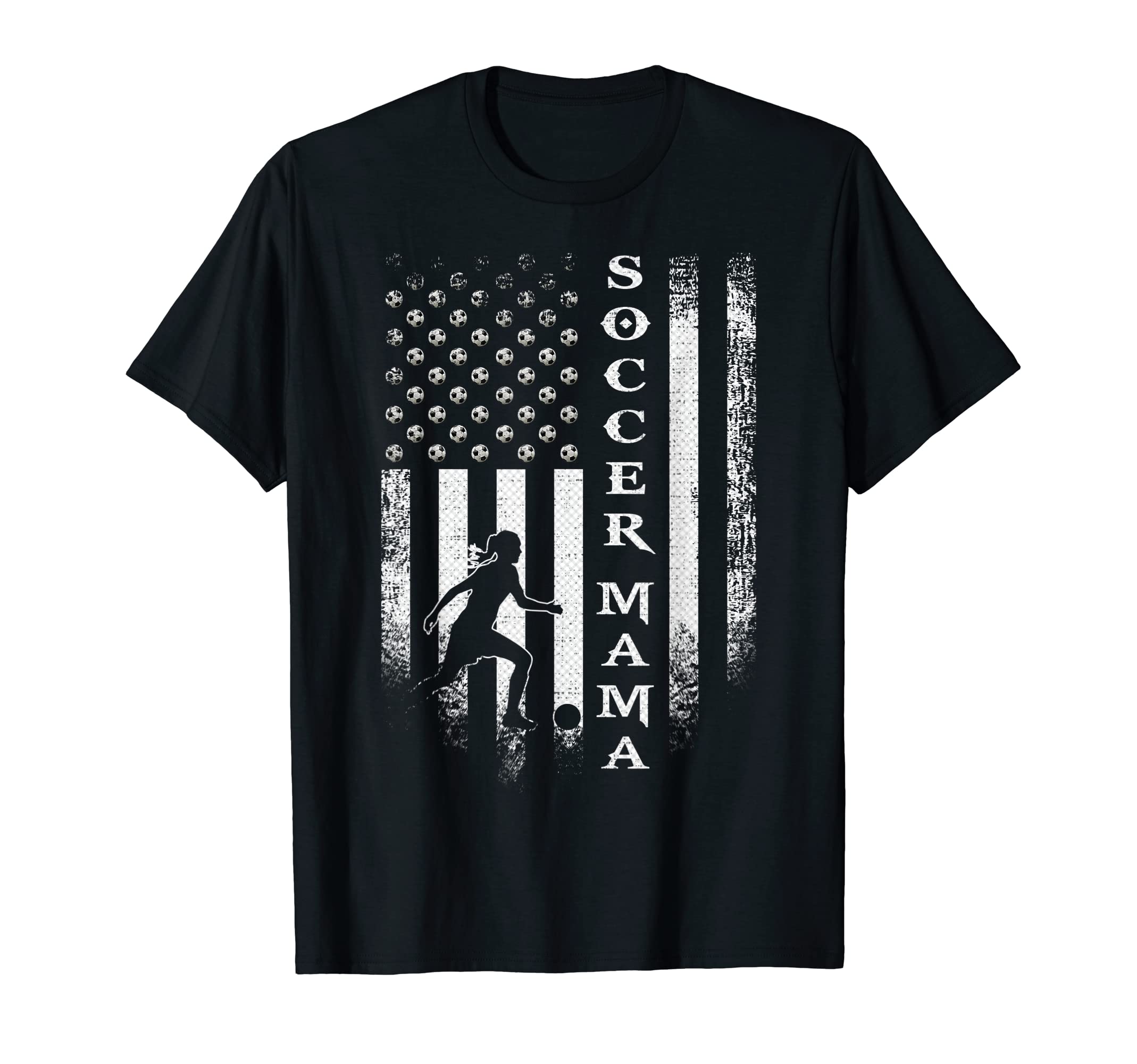 Usa American Flag Proud Soccer Mama T-Shirt - Streetwear Style Men Women
