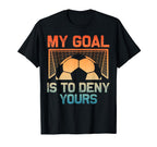 Soccer Goalie Art Gag Soccer Player T-Shirt - Custom Art Print Men Women