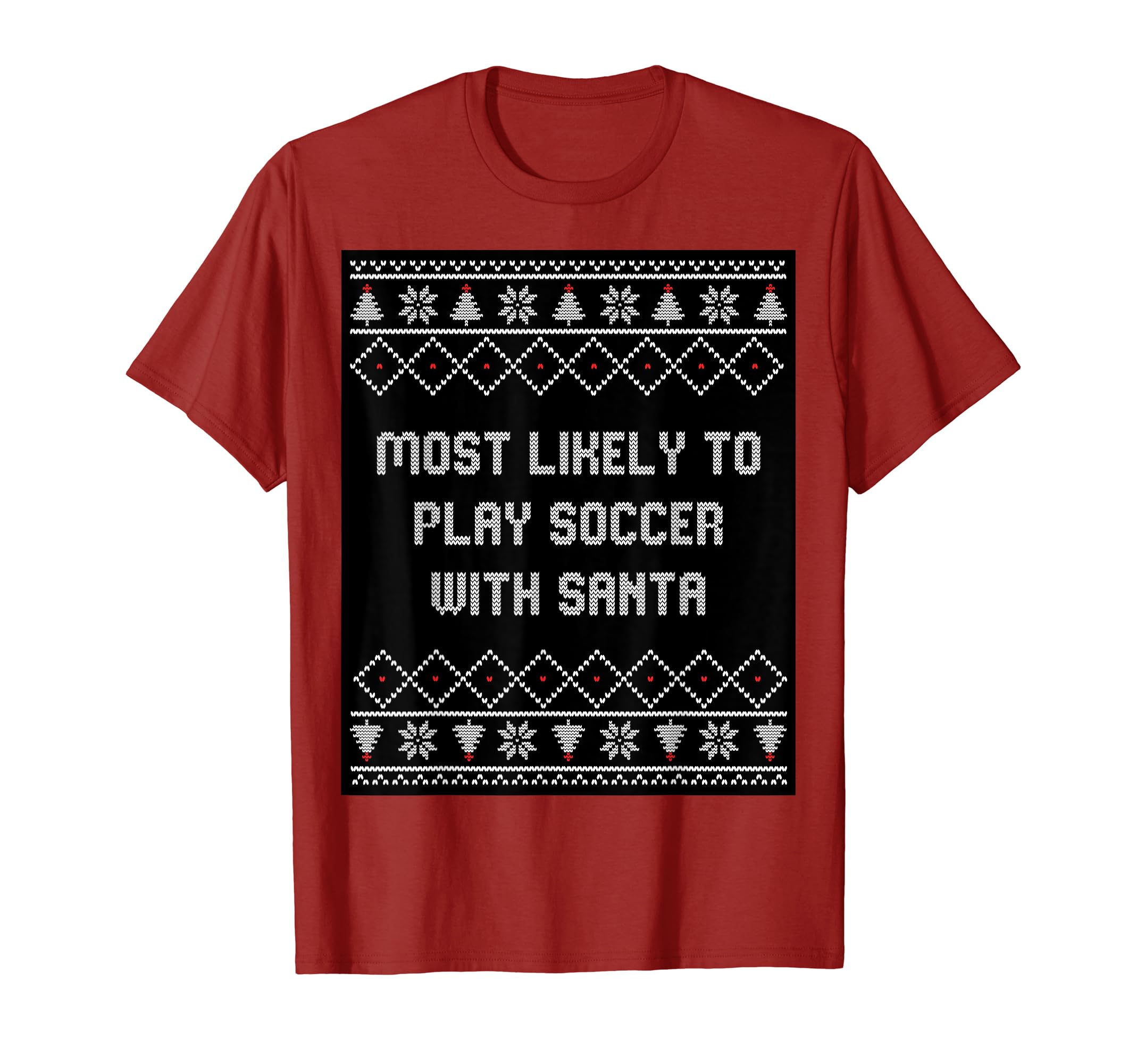 Most Likely To Play Soccer Matching T-Shirt - Minimalist Print Men Women